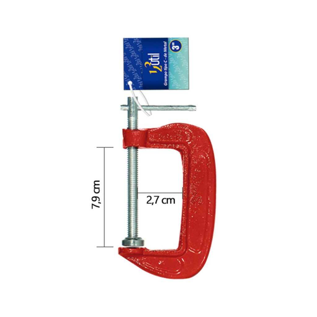 Grampo Sargento Tipo C 2, 3, 4 e 6 Polegadas Kit 4 - Imagem 5