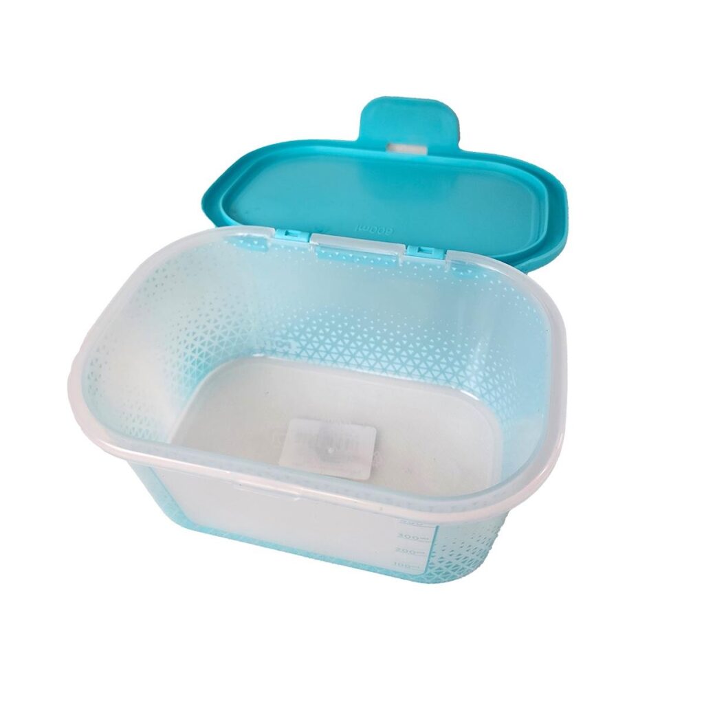 Pote com Tampa Fixa Retangular 600ml para Freezer Potte - Imagem 4