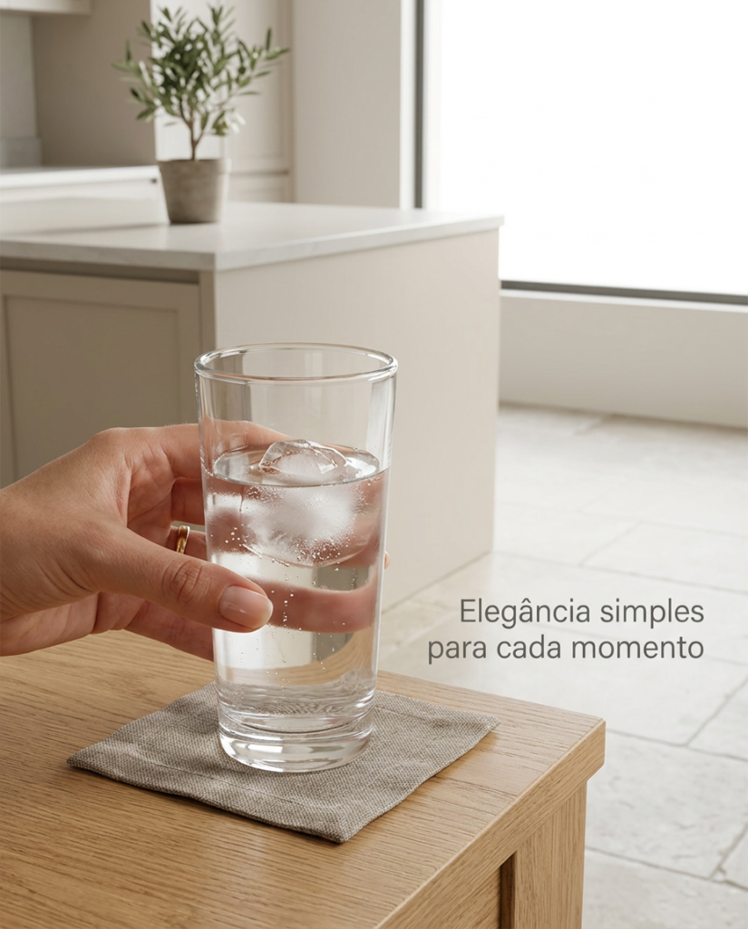 Kit 3 Copos de Vidro Kali Drinks 240ml com Base Grossa - Imagem 6