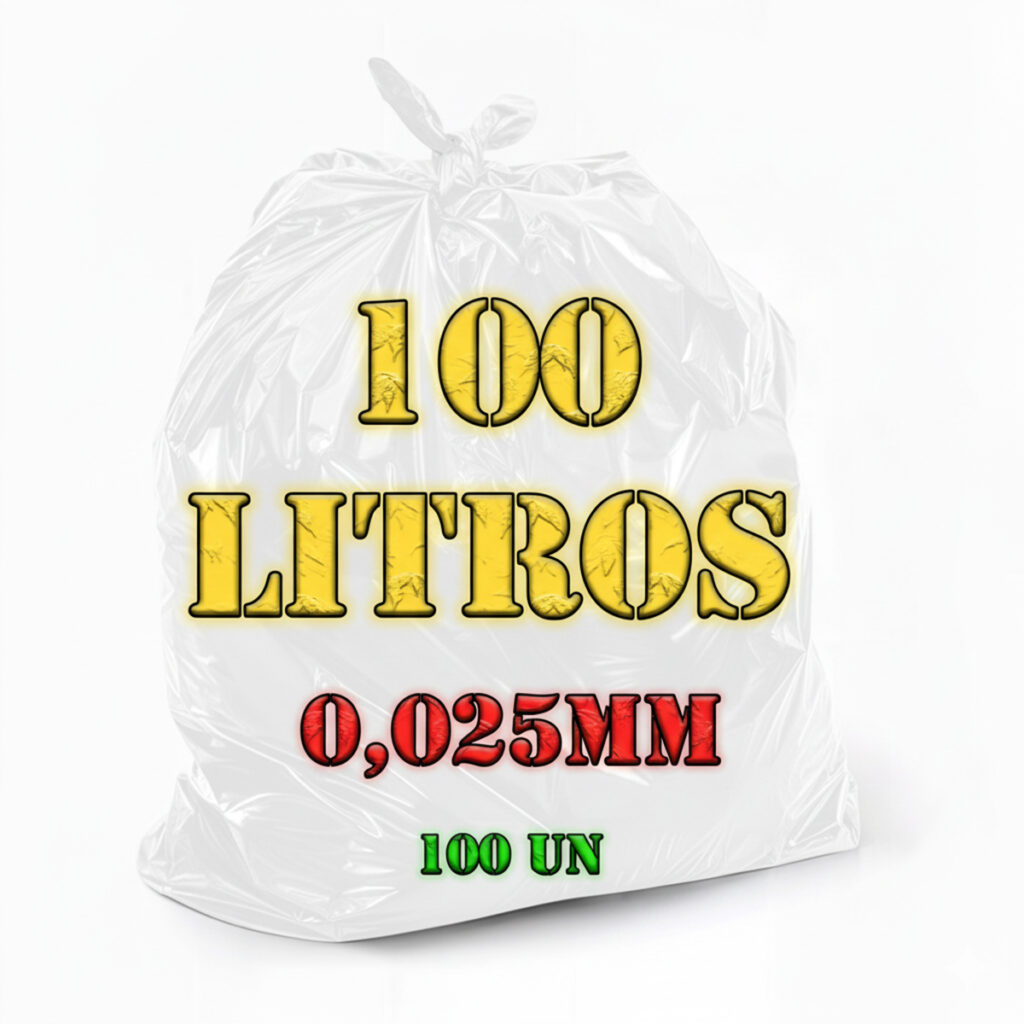 Saco de Lixo 100L Reforçado Uso Moderado 100 Unidades - Imagem 8