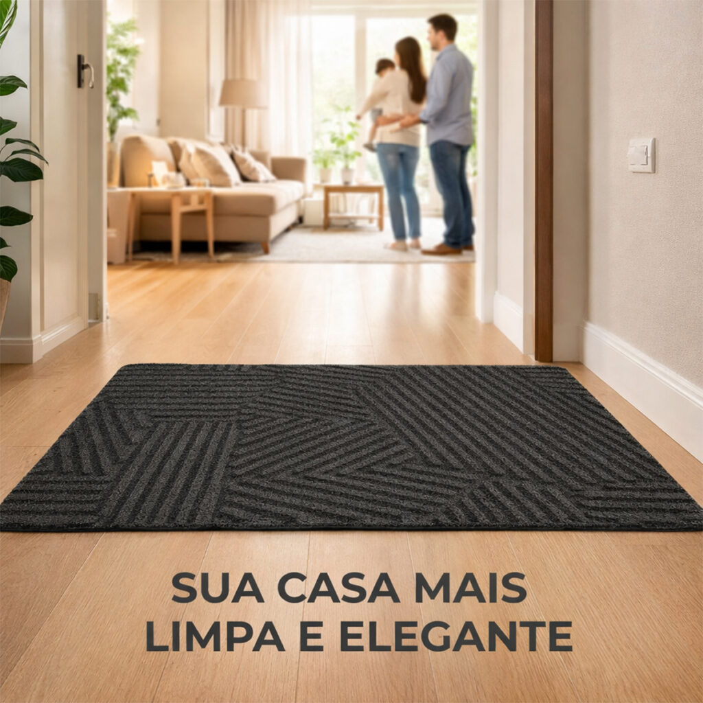 Tapete Capacho Urbano Textura em Vinil 80x50cm Kapazi - Imagem 10