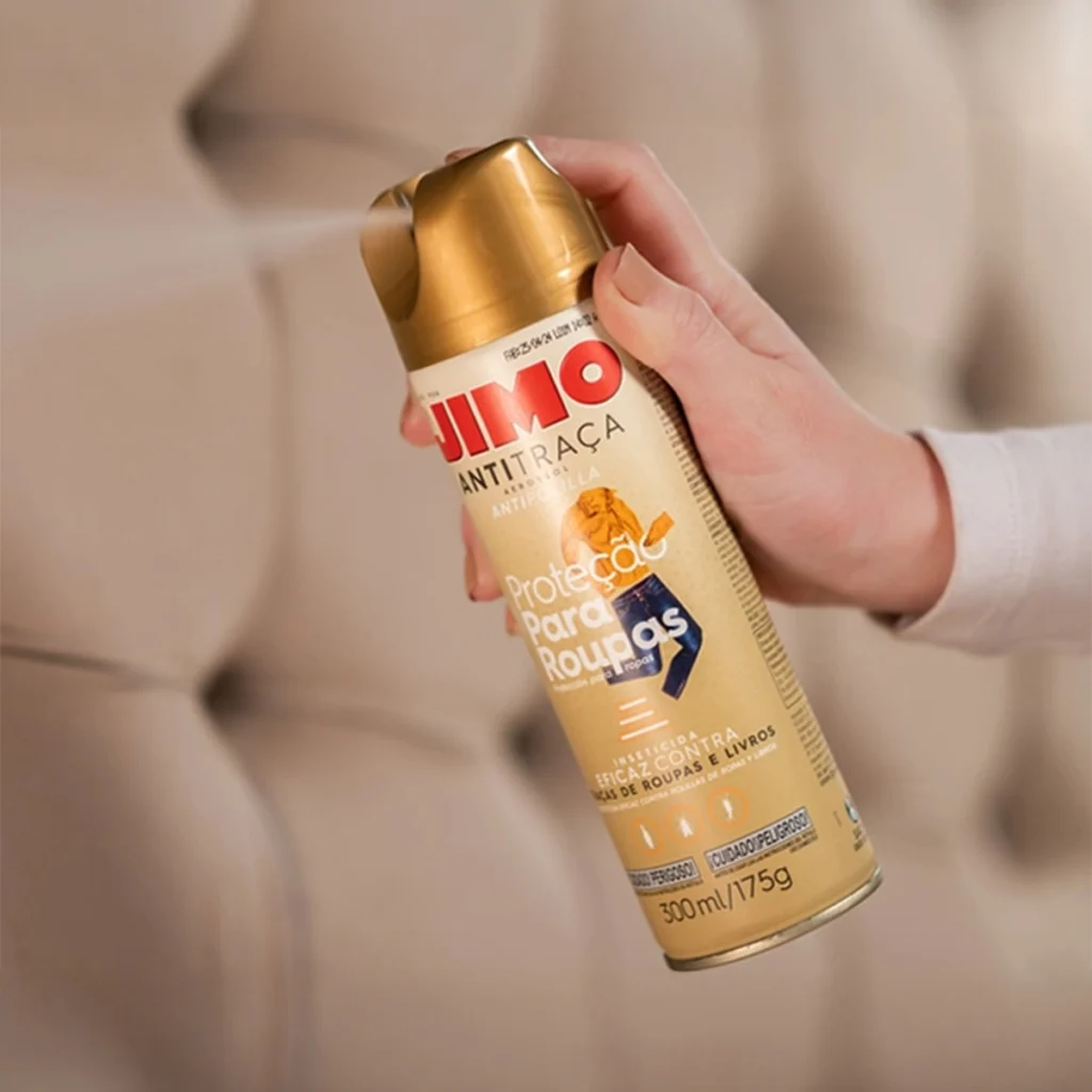 Kit 2 Anti Traça Spray 300ml para Roupas e Livros Jimo