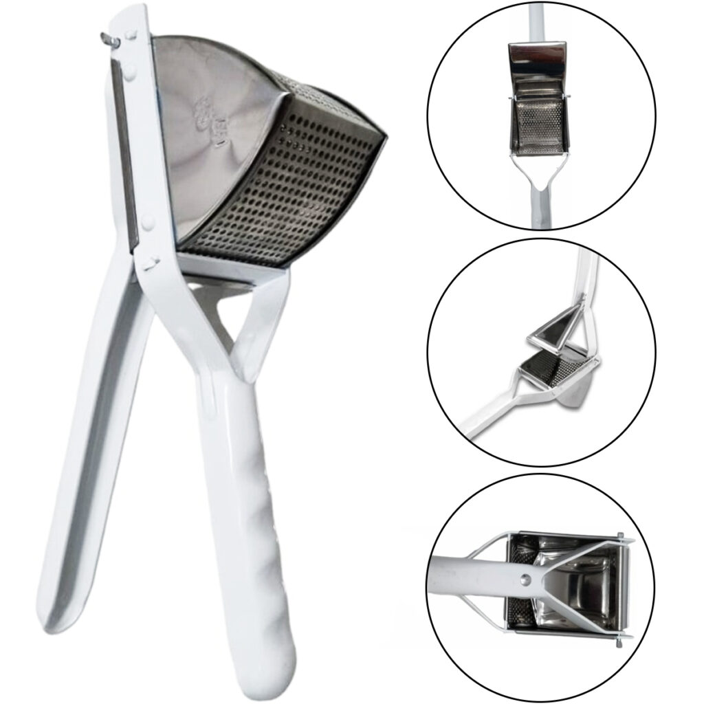 Espremedor de Batata e Legumes Inox Triangular Grande Viel - Imagem 5