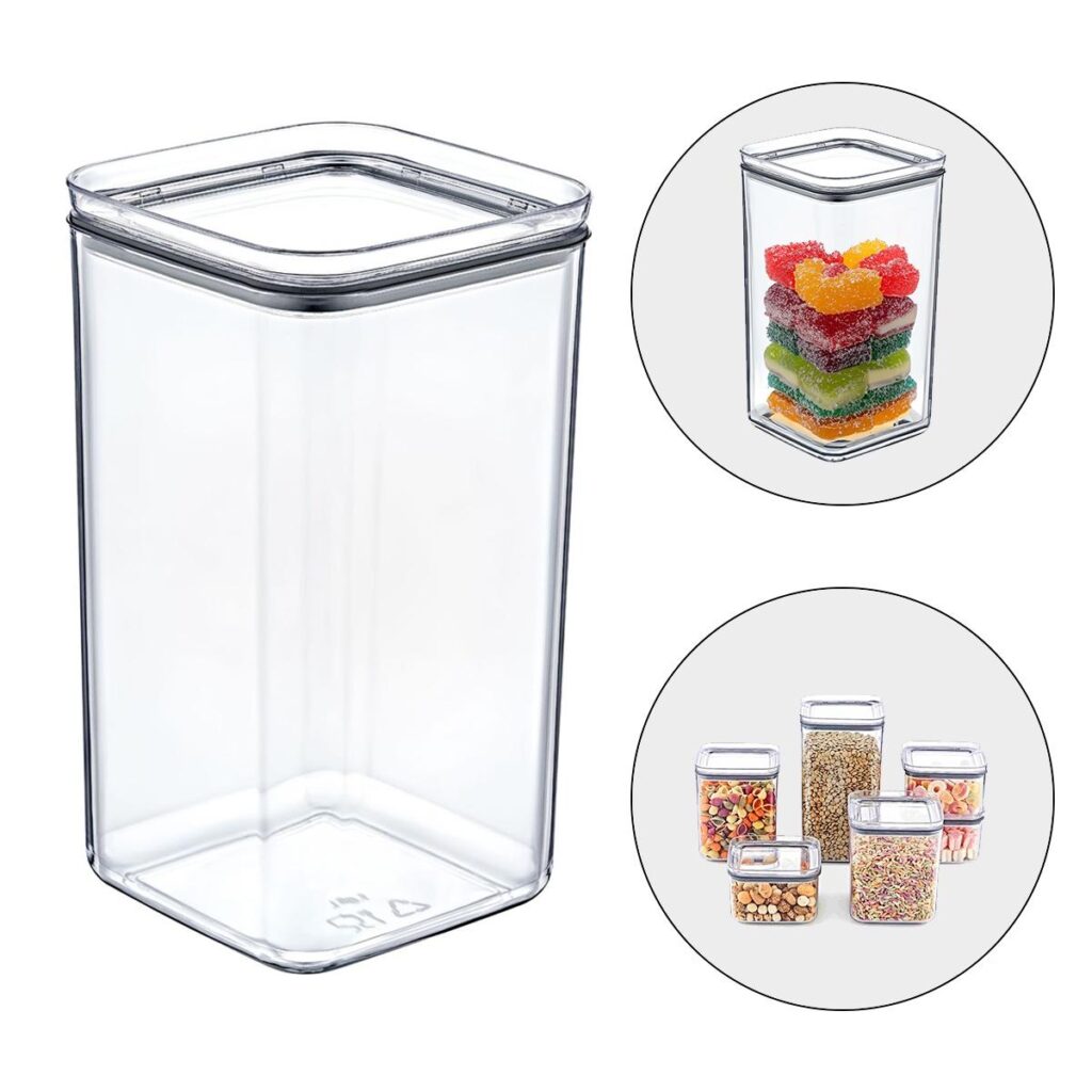 Pote Hermético Lumi Crystal Clear 1,5L para Alimentos - Imagem 6