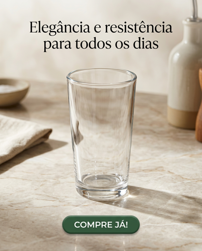 Kit 3 Copos de Vidro Kali Drinks 240ml com Base Grossa - Imagem 9