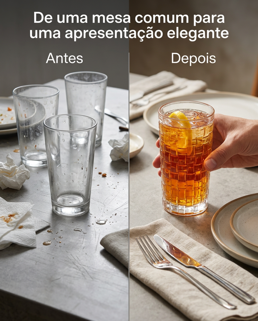 Copo de Vidro Wicker 285ml Grosso para Drinks Cortelux - Imagem 8