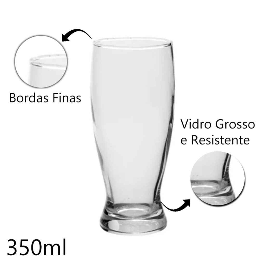 Copo Tulipa Munich para Chopp e Cerveja 350ml - Imagem 2
