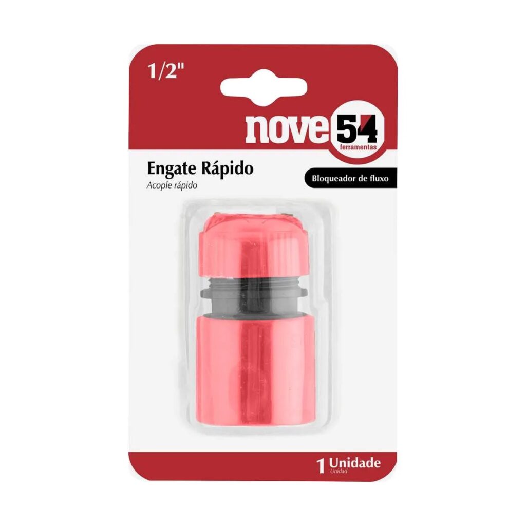 Kit 5 Engates Rápidos para Mangueira 1/2" com Bloqueador - Imagem 6