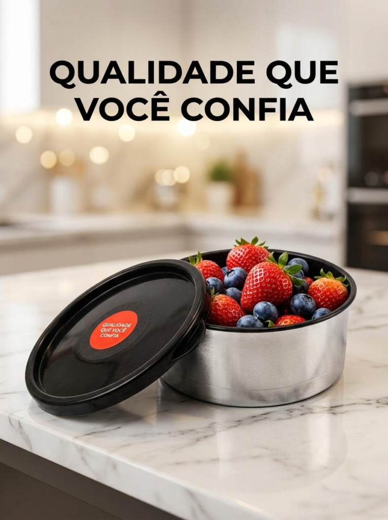 Pote Metalizado com Tampa Redondo 370ml Potte Premium - Imagem 5
