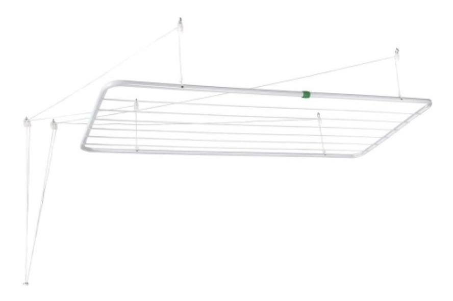Varal de Teto em Aço 90x56cm com Kit de Instalação Maxeb - Imagem 5