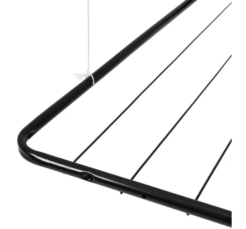 Varal de Teto em Aço 90x56cm com Kit de Instalação Maxeb - Imagem 3