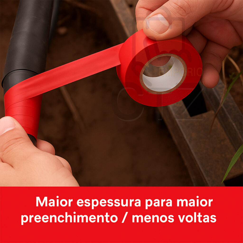 Fita Isolante Antichama Preta 19mm x 10m 600V Vonder - Imagem 6