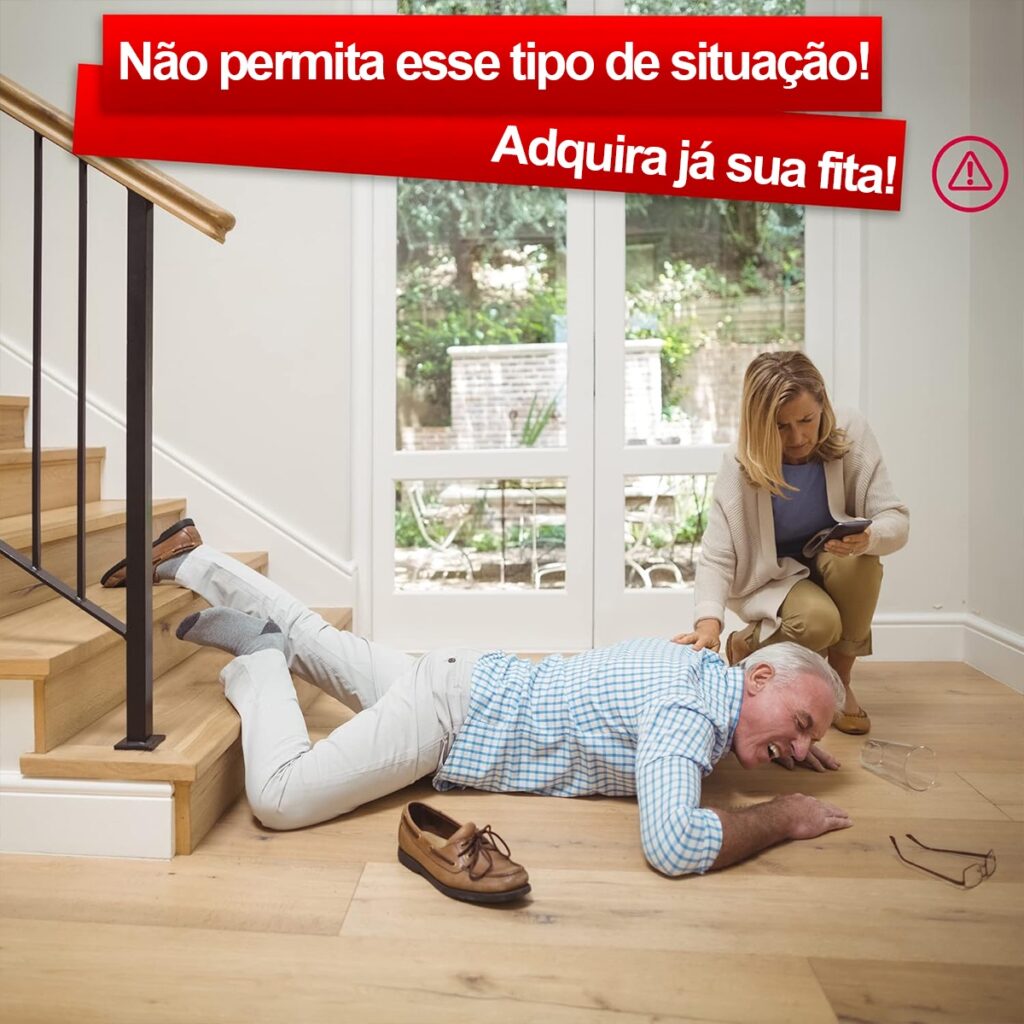 Fita Antiderrapante para Escada Preta 50mm x 5m Nove54 - Imagem 6