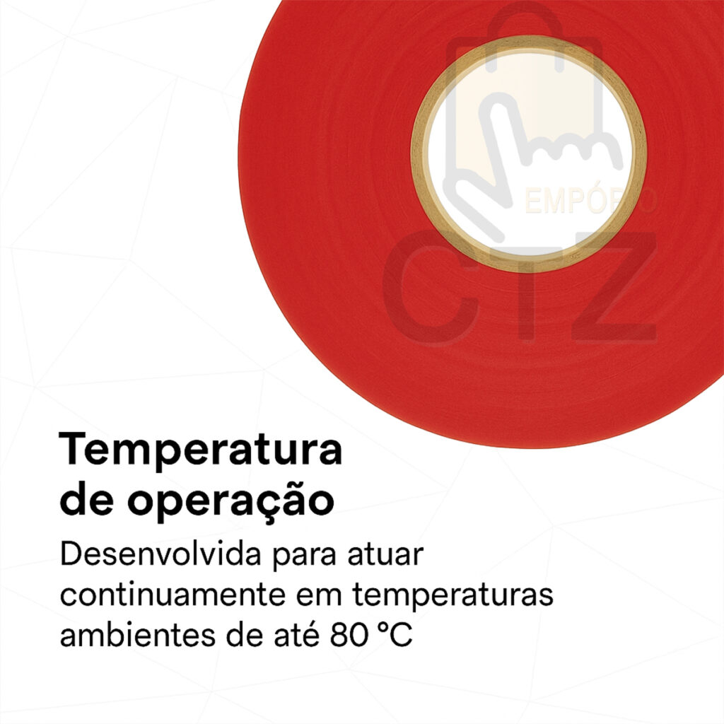 Fita Isolante Antichama Preta 19mm x 10m Vonder Kit 10 - Imagem 5