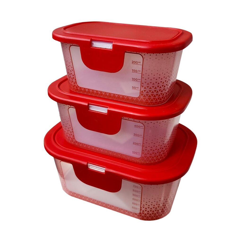 Kit 3 Potes com Tampa Fixa P, M e G para Freezer Potte - Imagem 5