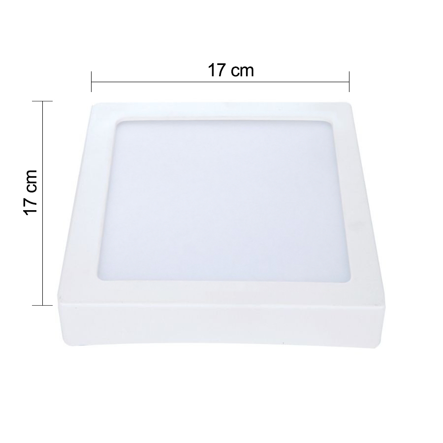 Painel Plafon LED Sobrepor Quadrado 12W 17x17cm Branco Frio - Imagem 4