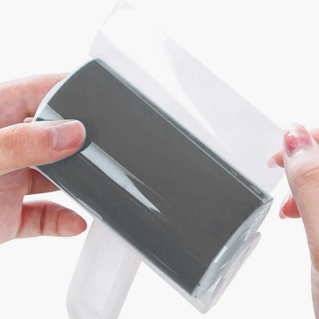 Rolo Tira Pelos de Silicone Branco Lavável para Roupa e Sofá - Imagem 6