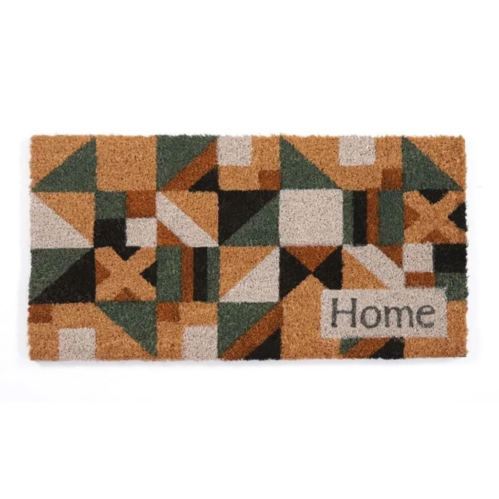 Tapete Capacho Fibra de Coco Mosaico Home 60x33cm Kapazi