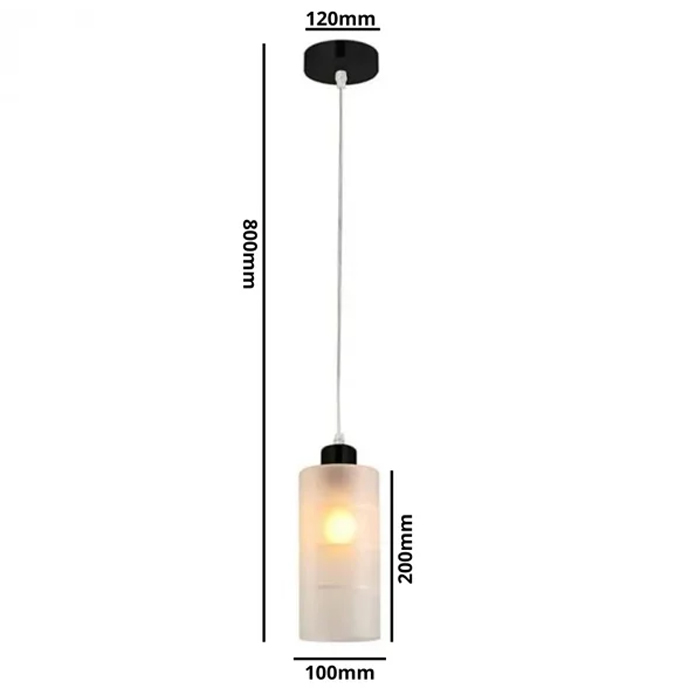 Luminária Pendente Retrô Smooth Aço Preto 1 Cúpula Avant - Imagem 4
