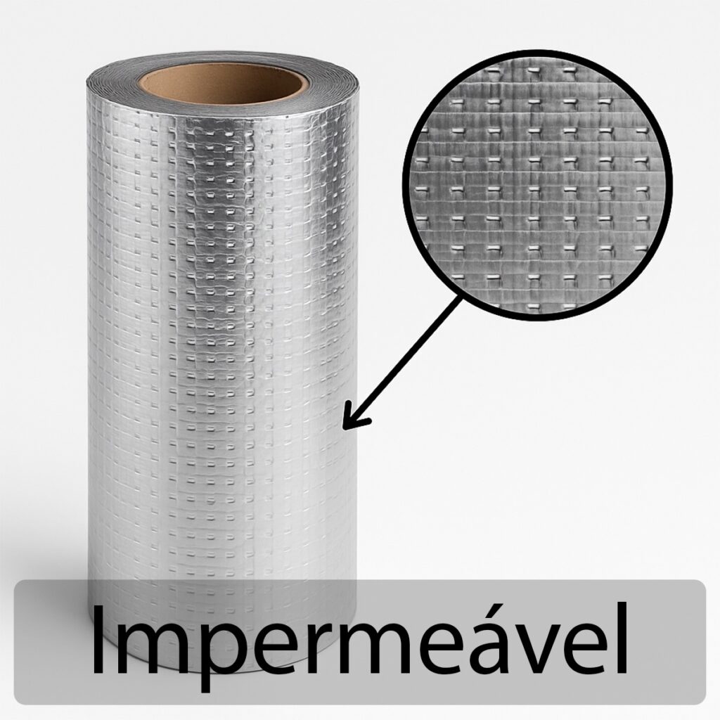 Fita Impermeável para Telhado Prateada 30cm x 10m Kit 2 - Imagem 3