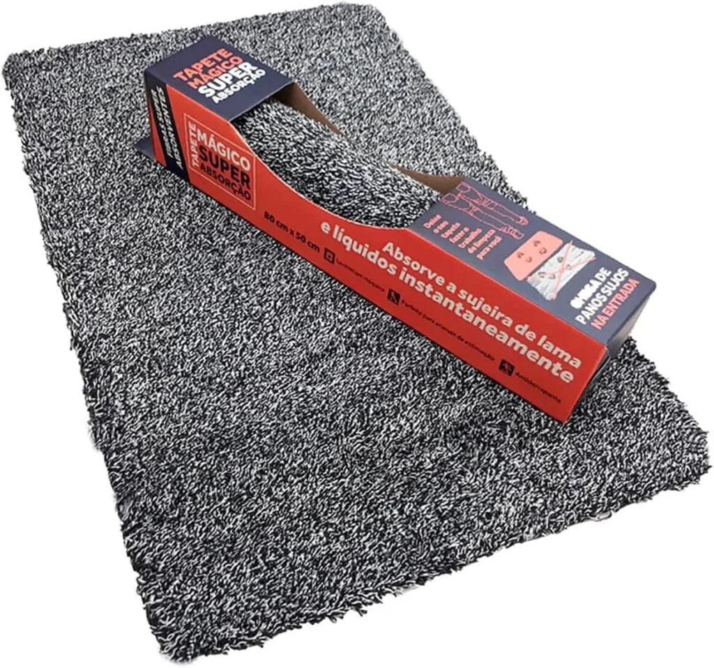 Tapete Seca Pé Mágico Super Absorção 80x50cm Kapazi