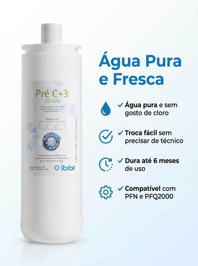 Refil IBBL Pré C+3 para Purificador PFN2000, PFQ2000 e BDF - Imagem 6