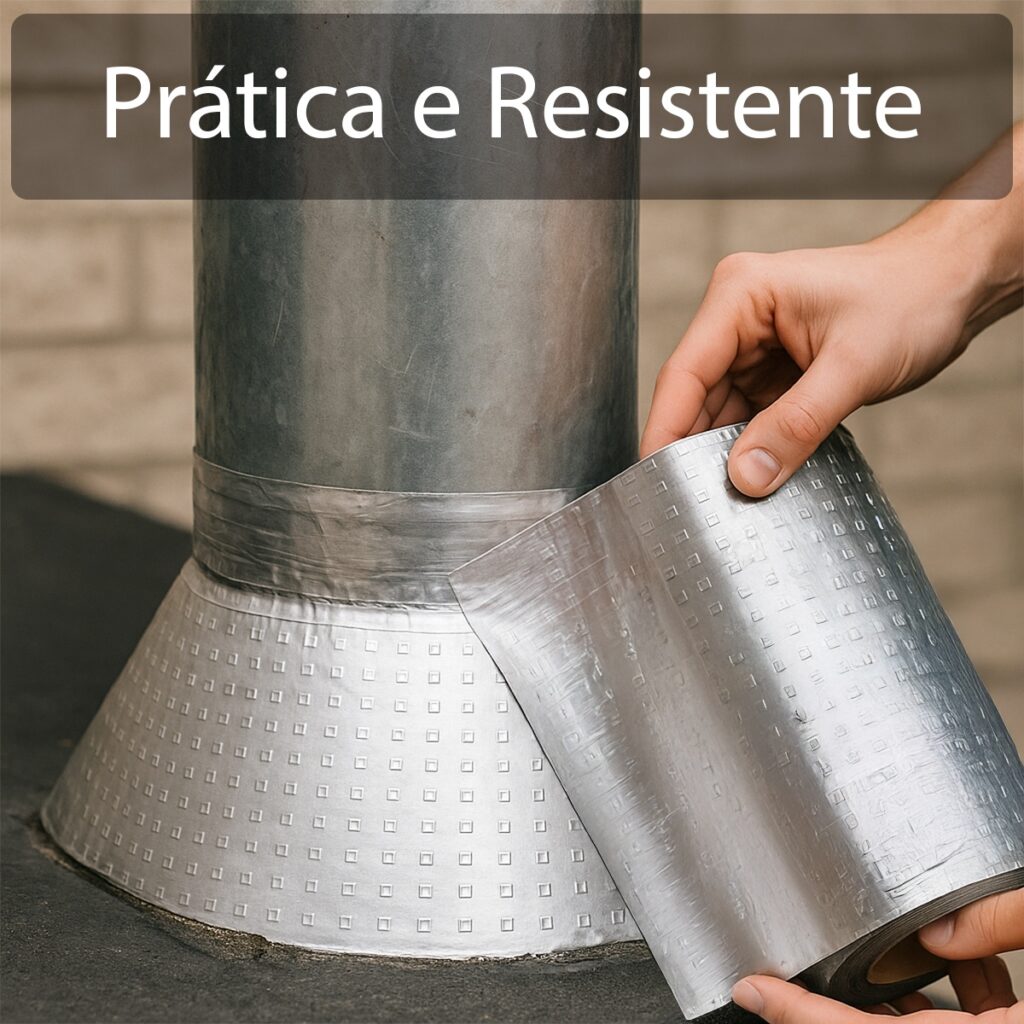 Fita Impermeável para Telhado Prateada 30cm x 10m Kit 2 - Imagem 6
