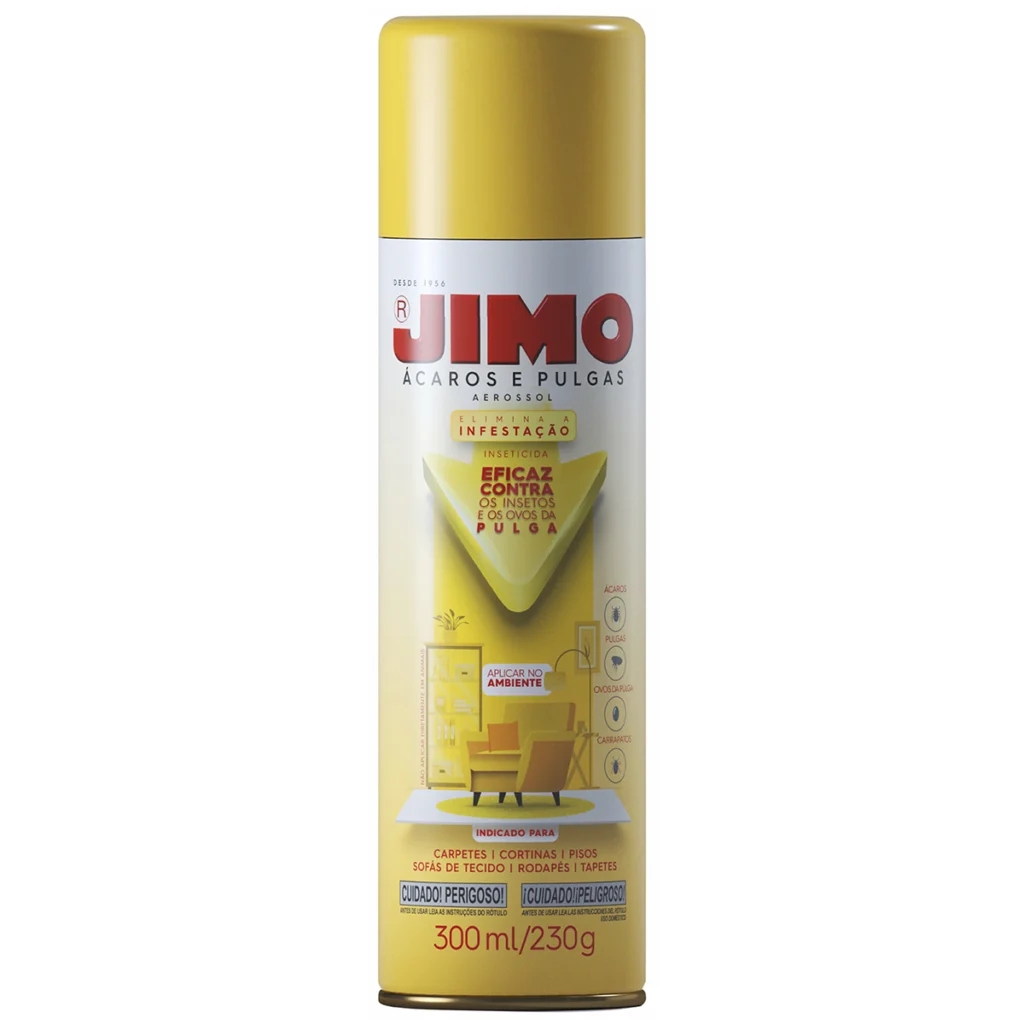Anti Ácaros e Pulgas Spray 300ml para Carpetes Jimo