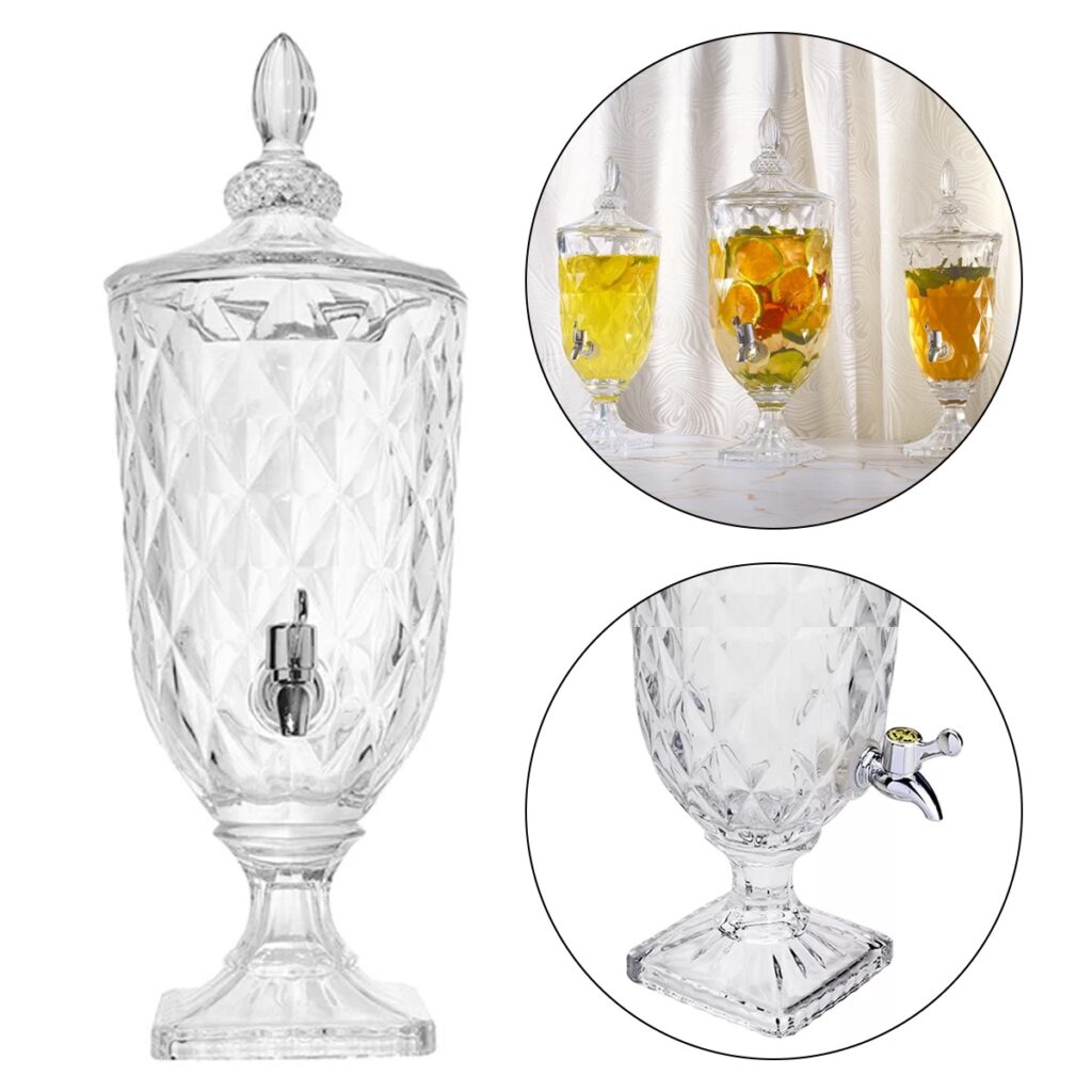 Suqueira de Vidro com Torneira Diamond Imperial 5L - Imagem 2