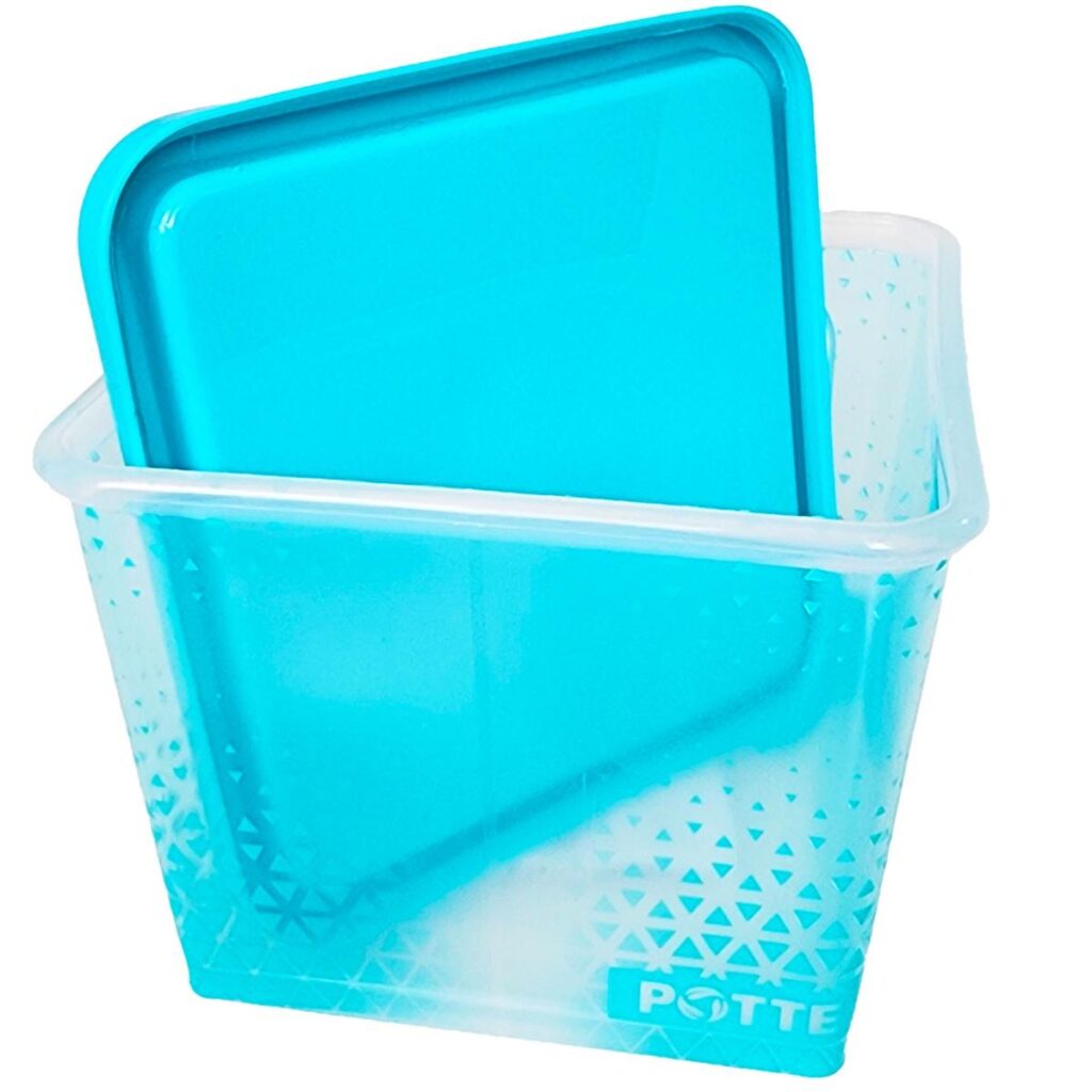 Pote com Tampa Quadrado P 350ml para Freezer Potte - Imagem 4