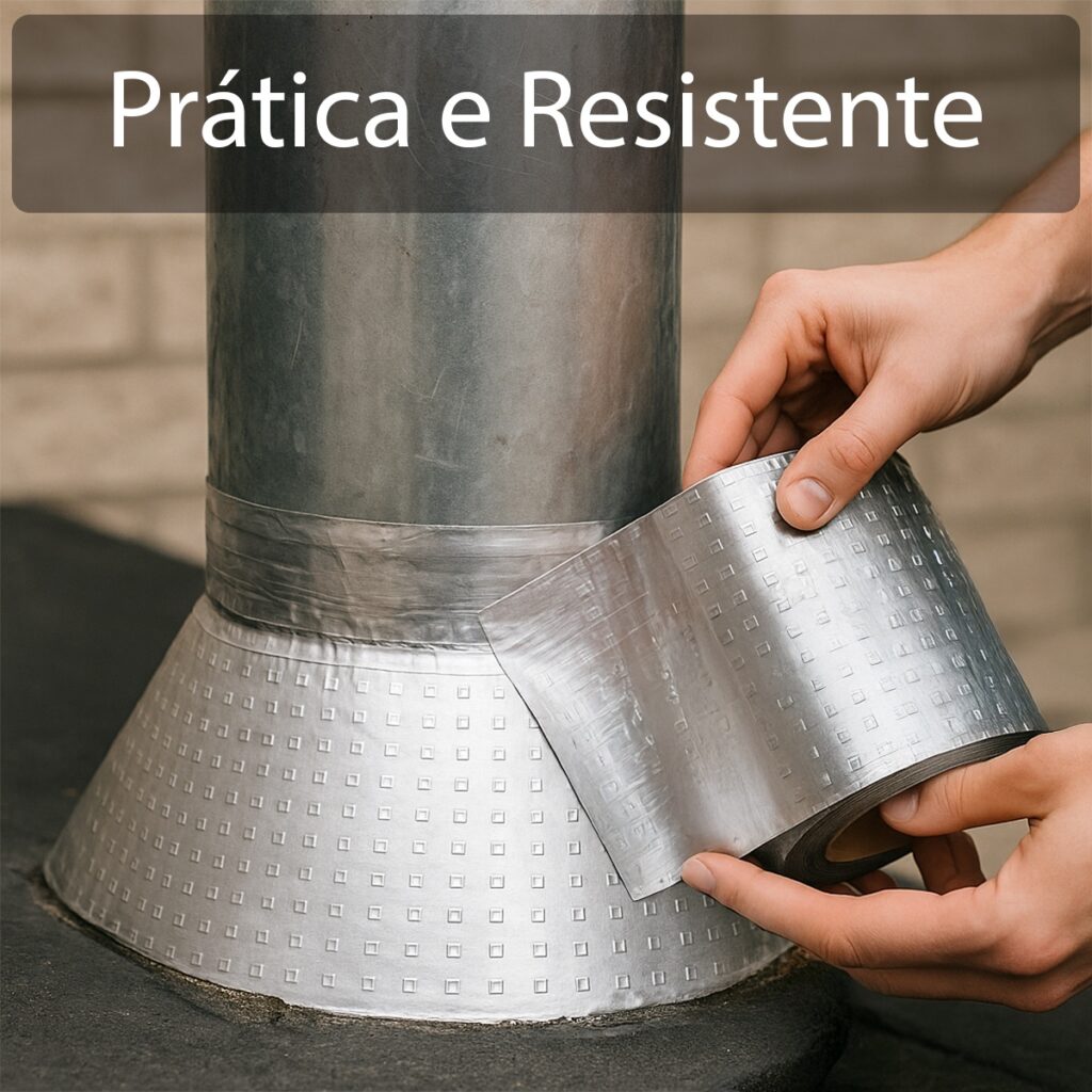 Fita Impermeável para Telhado Prateada 20cm x 10m Kit 2 - Imagem 6