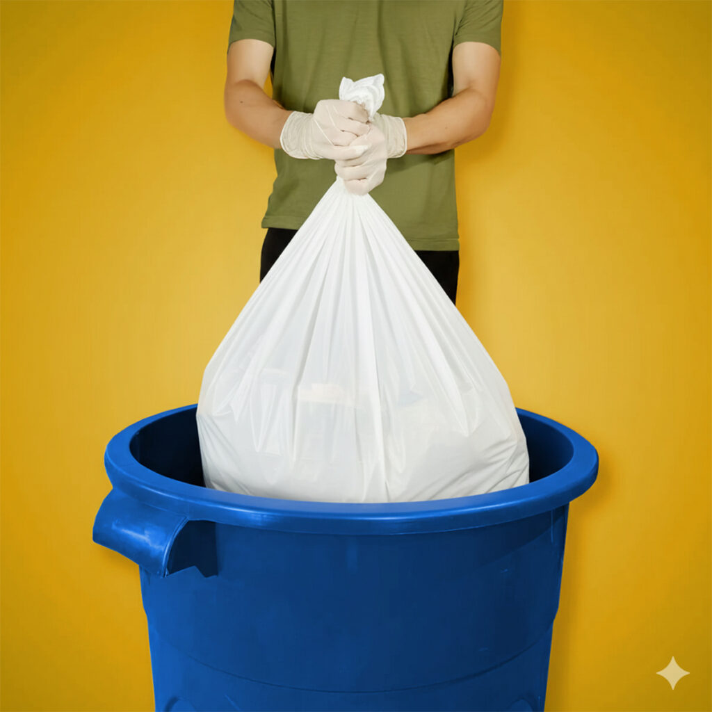 Saco de Lixo 200L Reforçado Uso Moderado 100 Unidades - Imagem 5