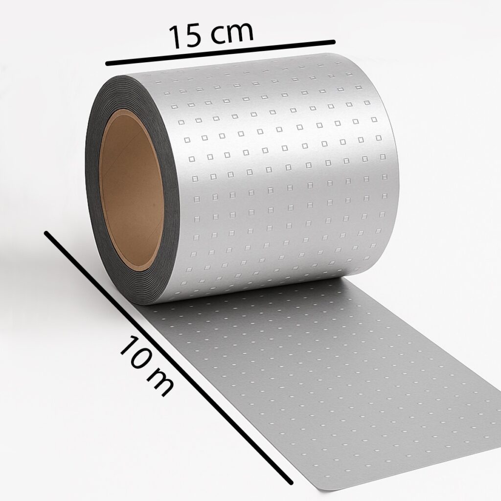 Fita Impermeável para Telhado Prateada 15cm x 10m Kit 2 - Imagem 2