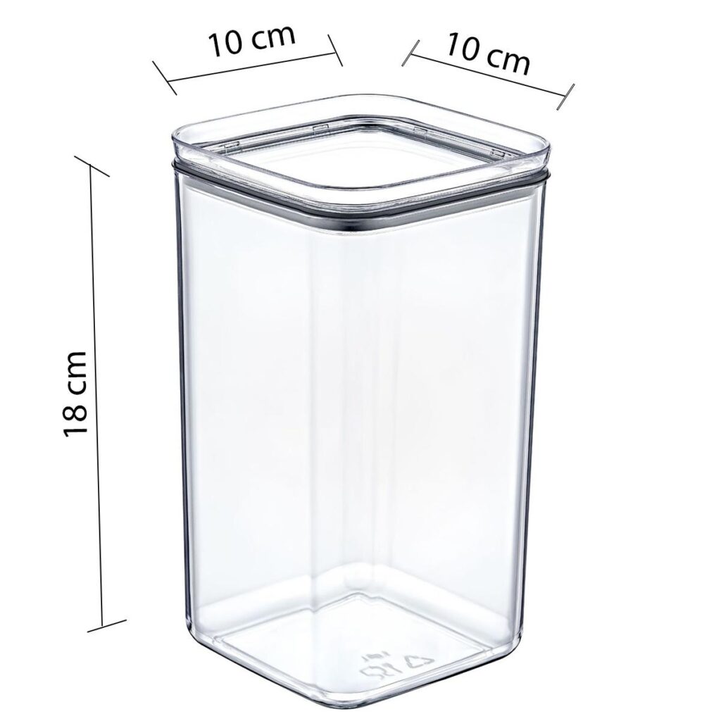 Pote Hermético Lumi Crystal Clear 1,5L para Alimentos - Imagem 5