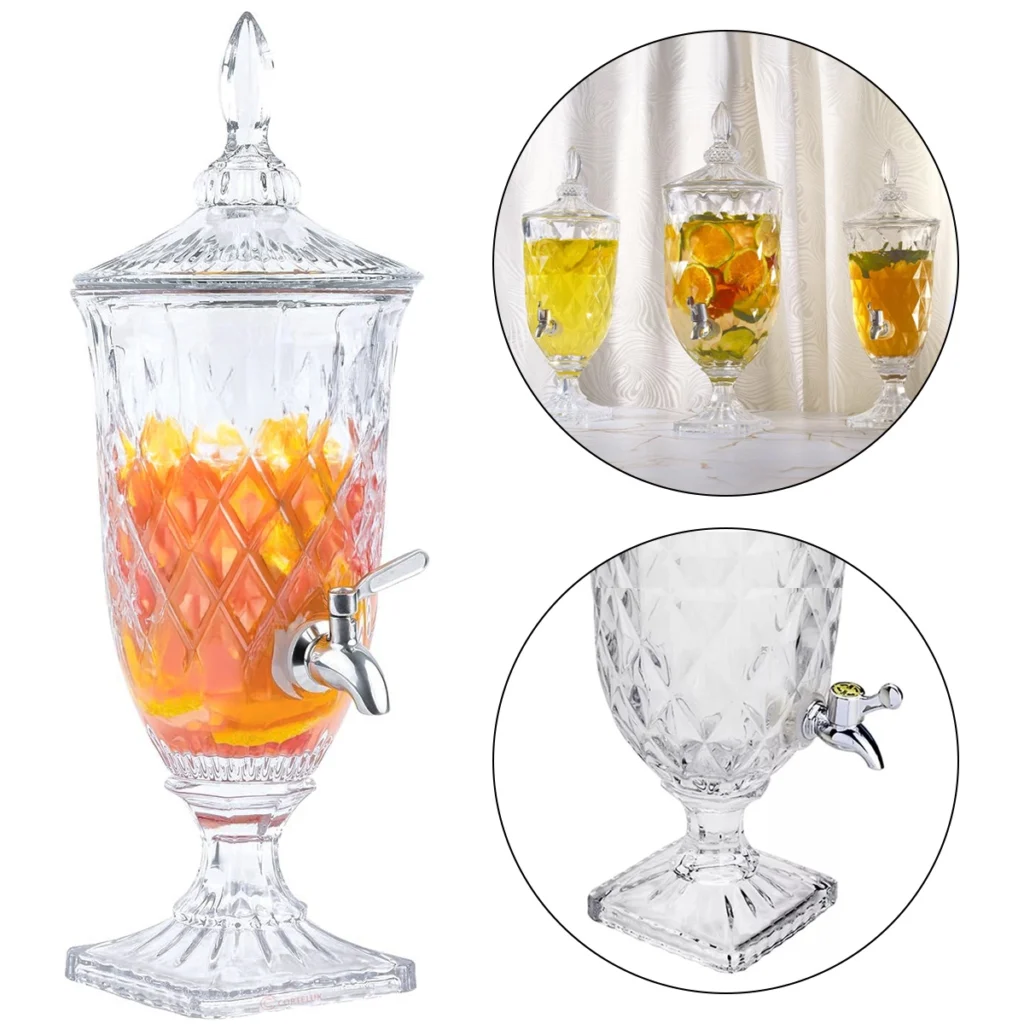 Suqueira de Vidro com Torneira Diamond Imperial 2L