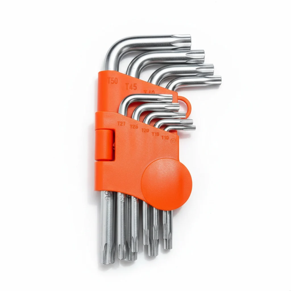 Jogo de Chaves Torx Curtas T10 a T50 9 Peças Starfer