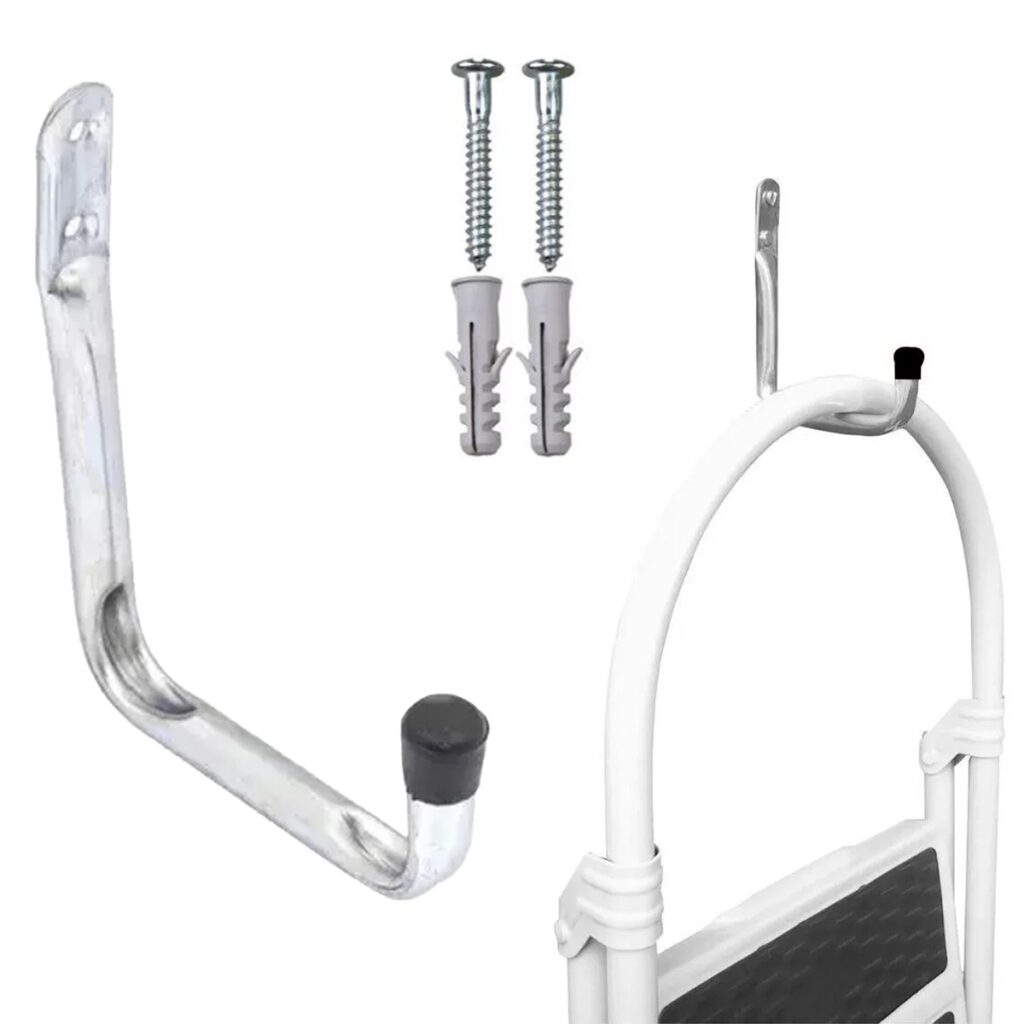 Gancho de Parede Pendure Tudo Aço Zincado Prata 7,5kg Maxeb