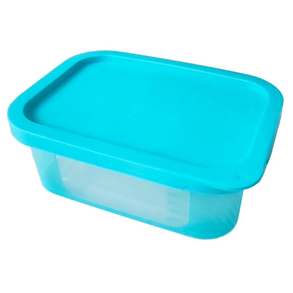 Pote com Tampa Retangular P 500ml para Freezer Potte