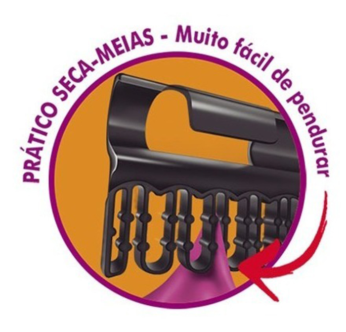 Varal de Teto Nice em Alumínio Leve 1,00x0,56m Secalux - Imagem 5