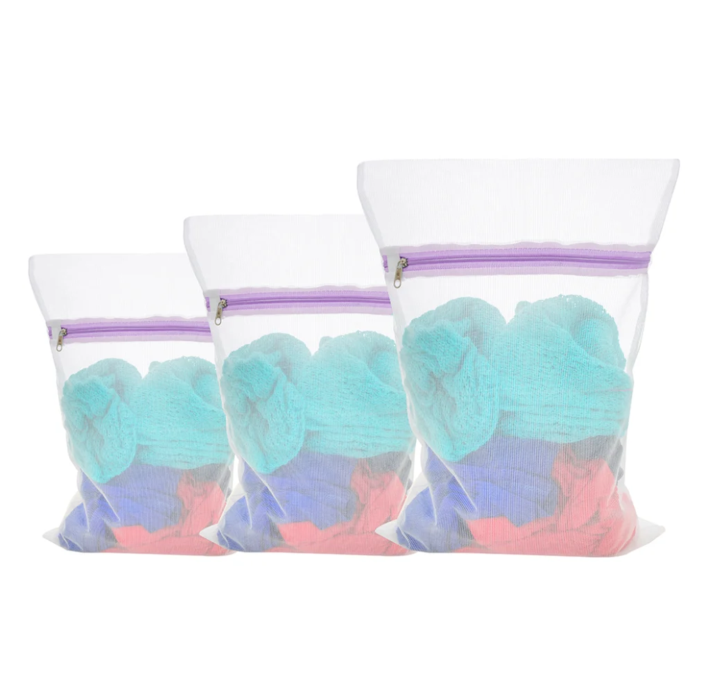 Kit 3 Sacos para Lavar Roupa Delicada P, M e G Secalux