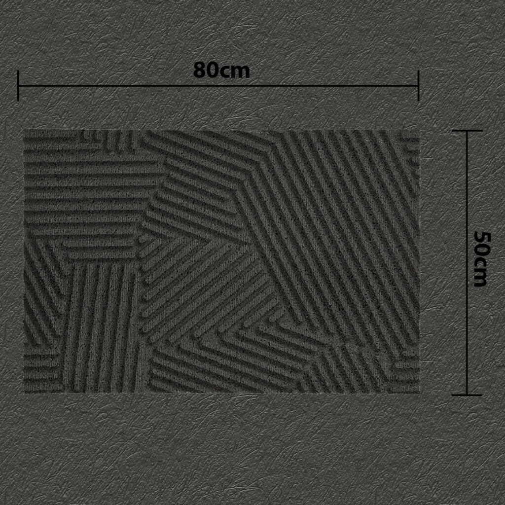 Tapete Capacho Urbano Textura em Vinil 80x50cm Kapazi - Imagem 2