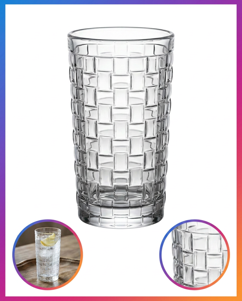 Copo de Vidro Wicker 285ml Grosso para Drinks Cortelux - Imagem 10