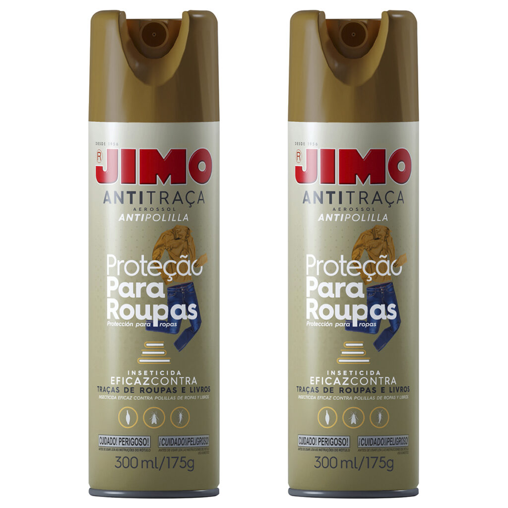 Kit 2 Anti Traça Spray 300ml para Roupas e Livros Jimo - Imagem 2