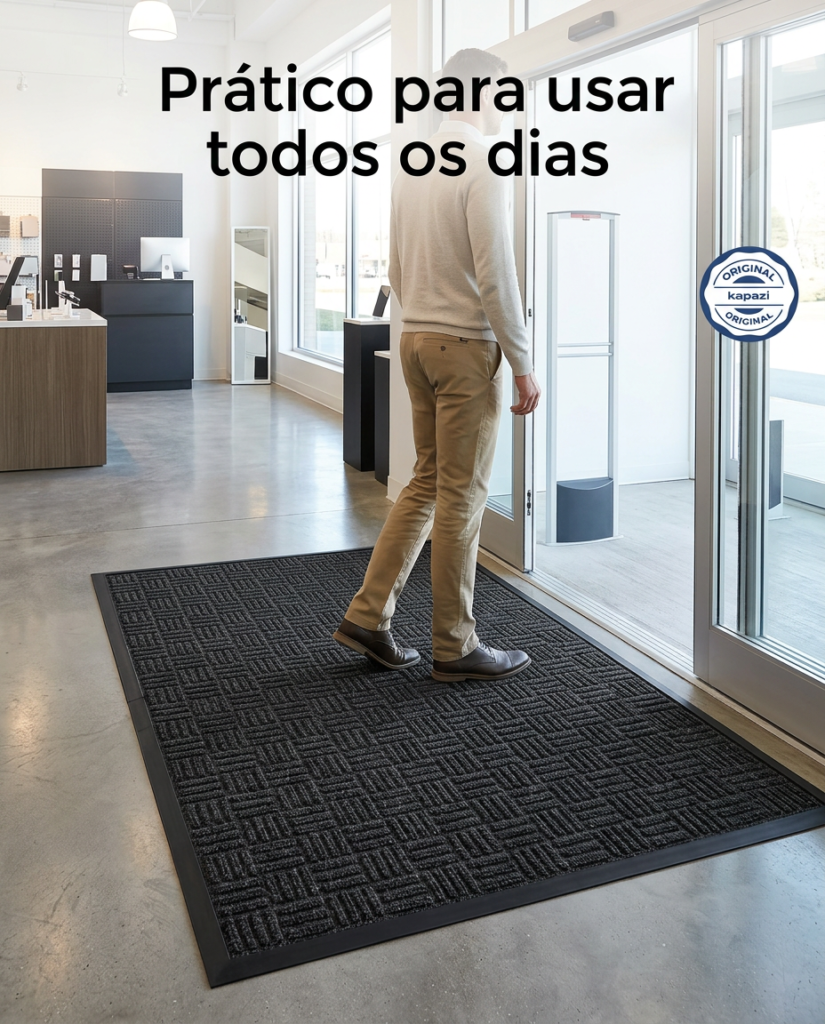 Tapete Seca Pé Waterkap Comercial Grande 180x120cm Kapazi - Imagem 5