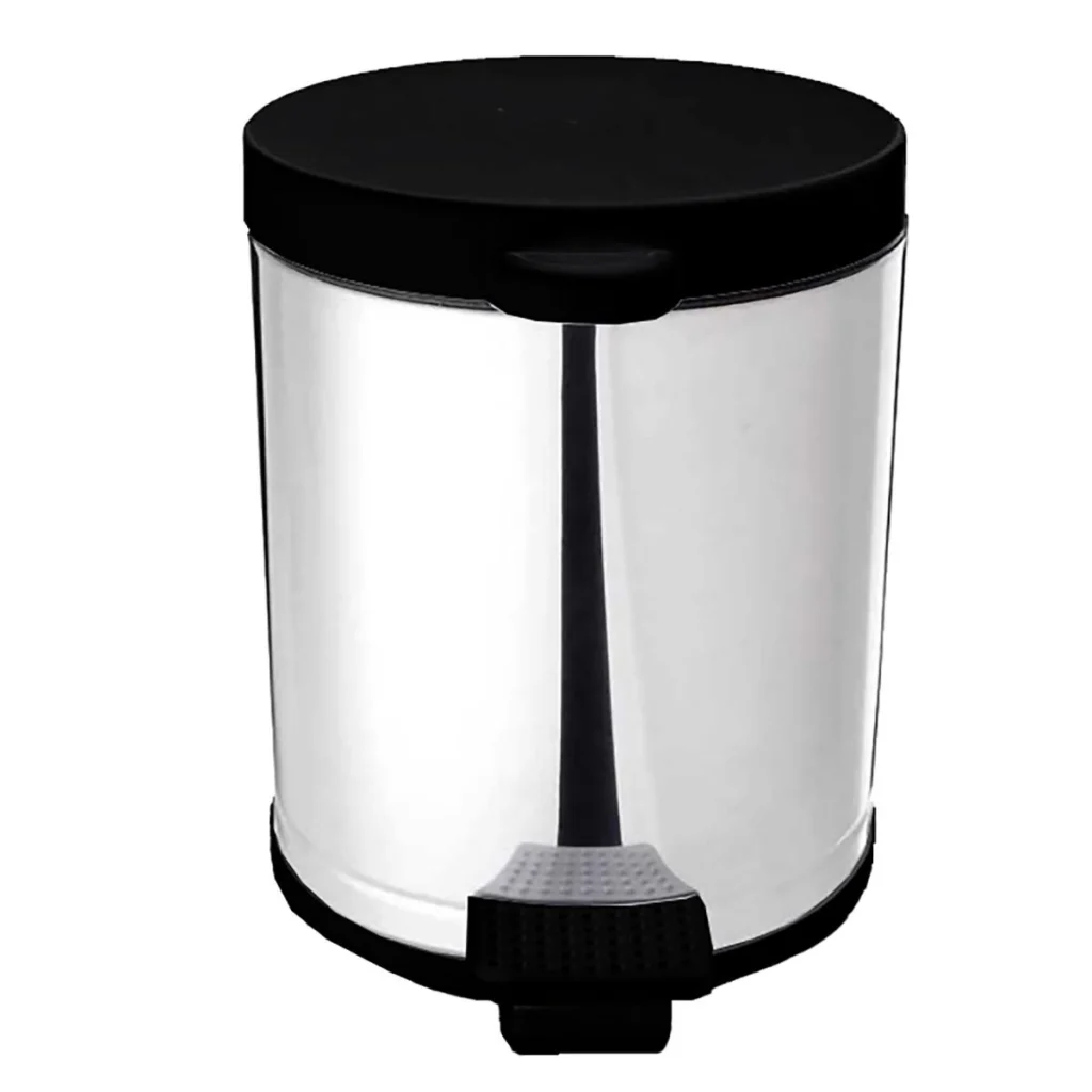 Lixeira Inox com Pedal 4,5L e Tampa de Plástico Viel