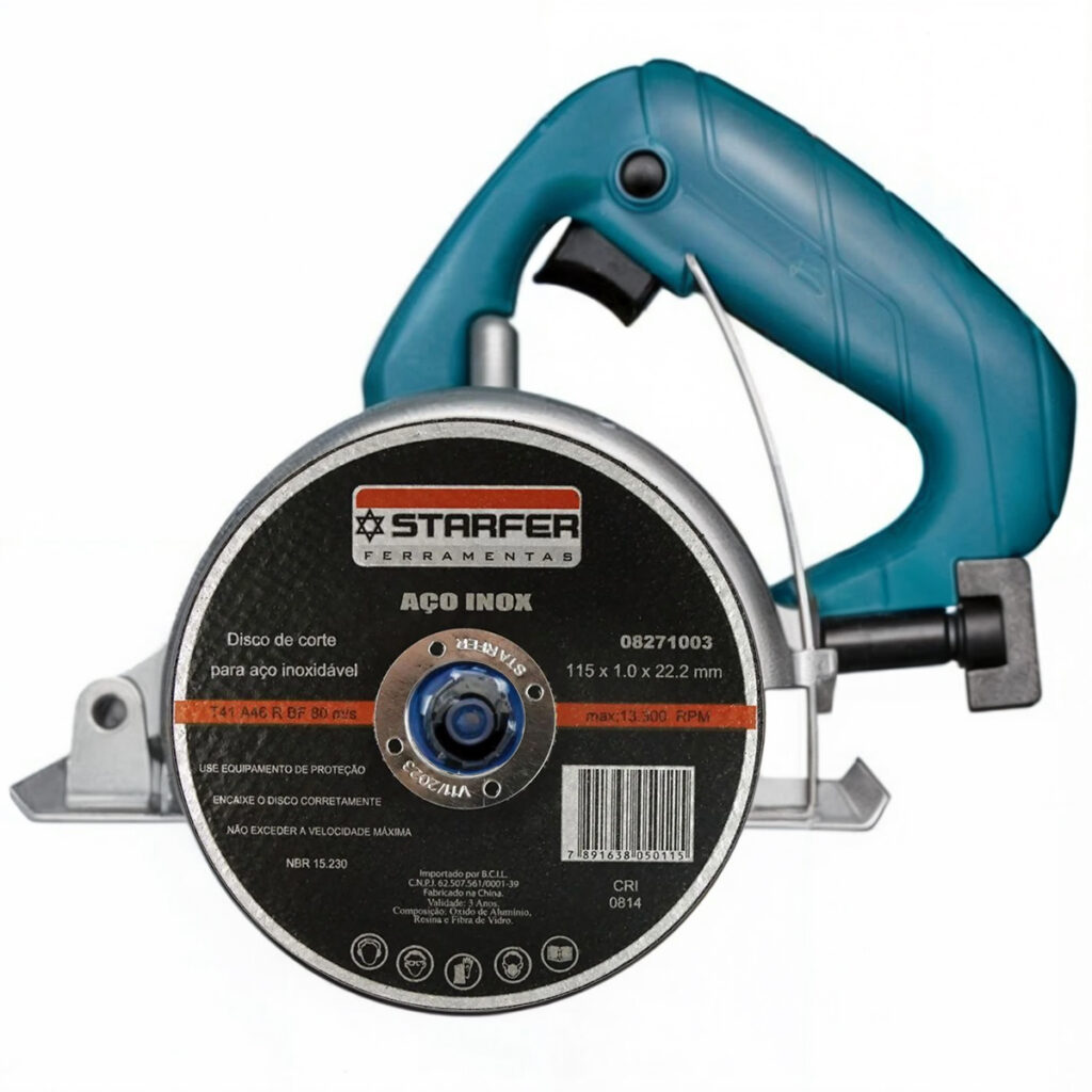 Disco de Corte Inox 4.5x7/8 115mm Esmerilhadeira Kit 15 - Imagem 2