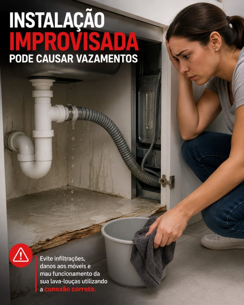 Adaptador de Sifão para Máquina de Lavar Louça Branco Astra - Imagem 5