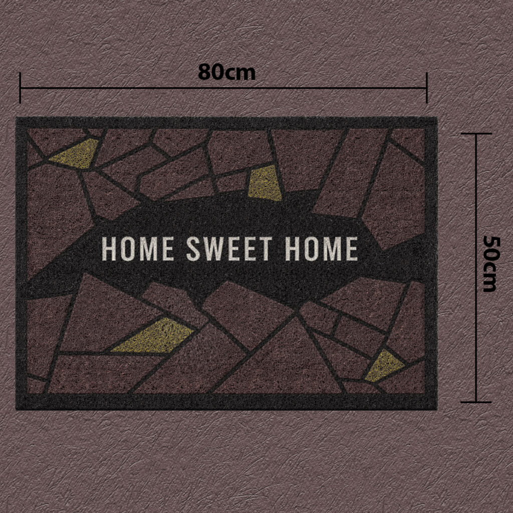 Tapete Capacho Home Mosaic em Vinil 80x50cm Kapazi - Imagem 2