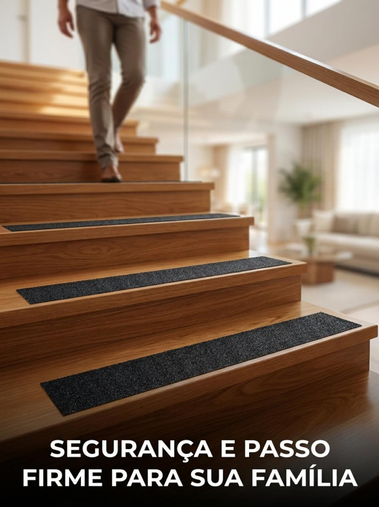 Fita Antiderrapante para Escada Preta 50mm x 5m Kapazi - Imagem 4
