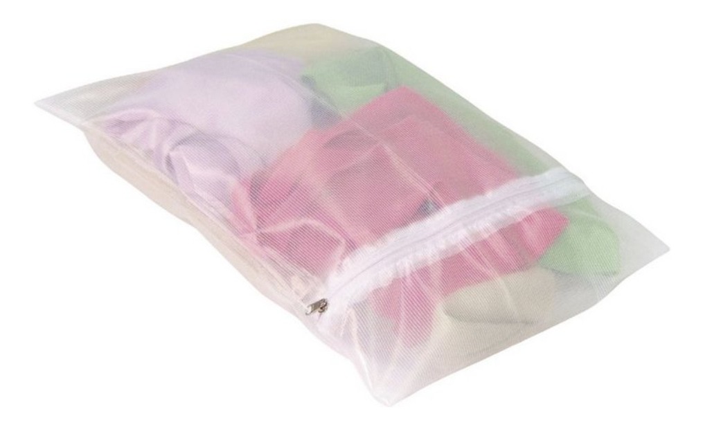 Kit 3 Sacos para Lavar Roupa Delicada P, M e G Secalux - Imagem 5